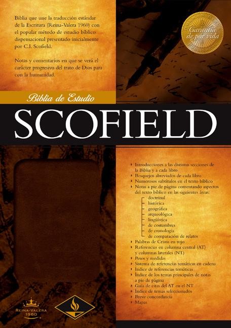RVR 1960 BIBLIA DE ESTUDIO SCOFIELD, CHOCOLATE IMITACIÓN PIEL